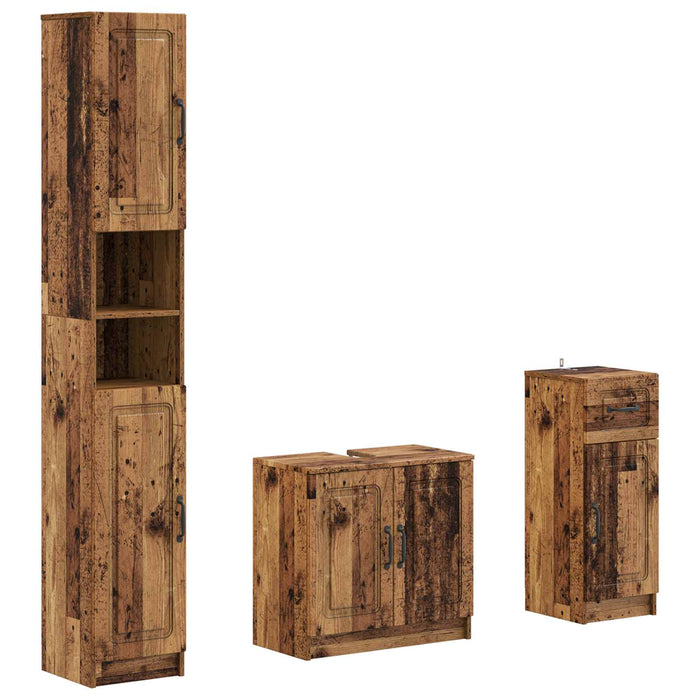 Set de cabinet pentru baie cu 3 piese UTRECHT Lemn prelucrat - WALTI WALTI