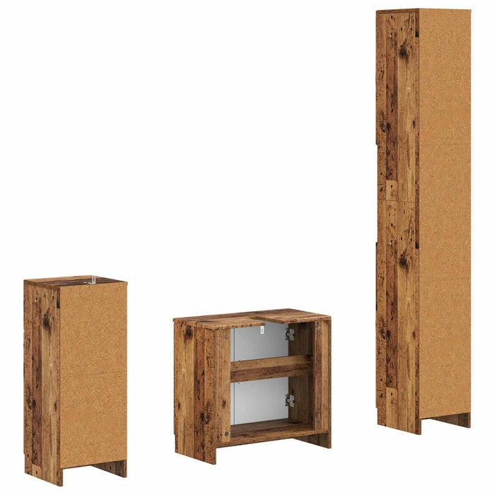 Set de cabinet pentru baie cu 3 piese UTRECHT Lemn prelucrat - WALTI WALTI