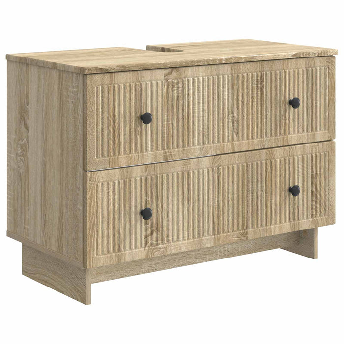 Set de dulapuri pentru baie, 4 piese EDE Stejar Sonoma - WALTI WALTI