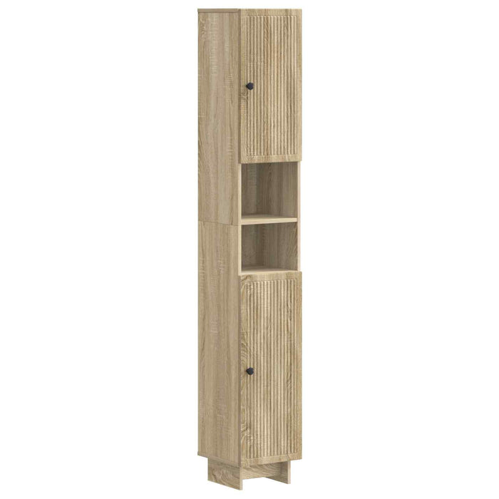 Set de dulapuri pentru baie, 4 piese EDE Stejar Sonoma - WALTI WALTI