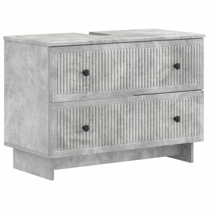 Set de dulapuri pentru baie, 4 piese EDE Gri Beton - WALTI WALTI