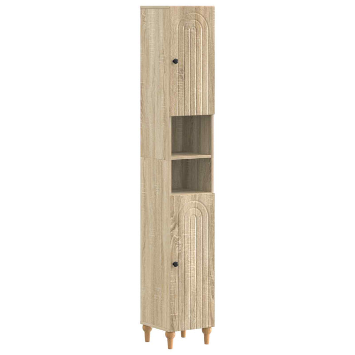 Set de dulapuri pentru baie, 4 piese ALKMAAR Stejar Sonoma - WALTI WALTI