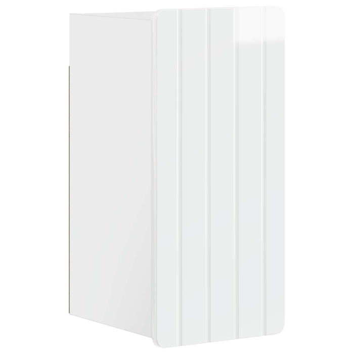 Set de dulapuri pentru baie, 4 piese ZWOLLE Alb foarte lucios - WALTI WALTI