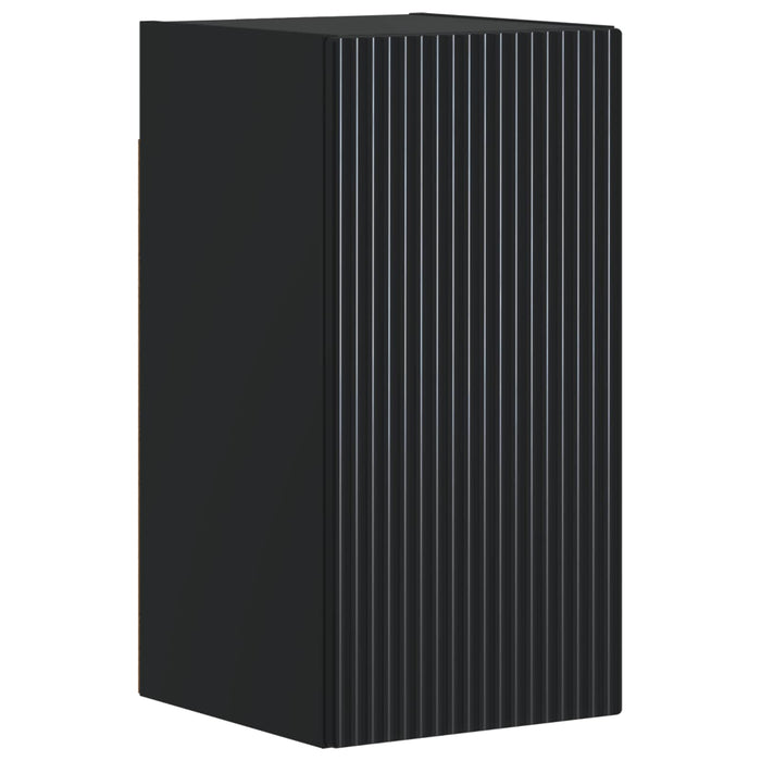 Set de dulapuri pentru baie, 4 piese ARNHEM Negru WALTI