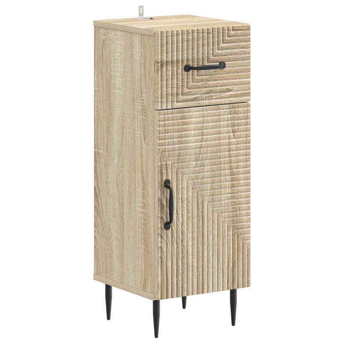 Set de dulapuri pentru baie, 4 piese HAARLEM Stejar Sonoma - WALTI WALTI