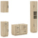 Set de dulapuri pentru baie, 4 piese HOORN Stejar Sonoma - WALTI WALTI