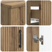 Set de dulapuri pentru baie, 4 piese HOORN Stejar Artizanal - WALTI WALTI