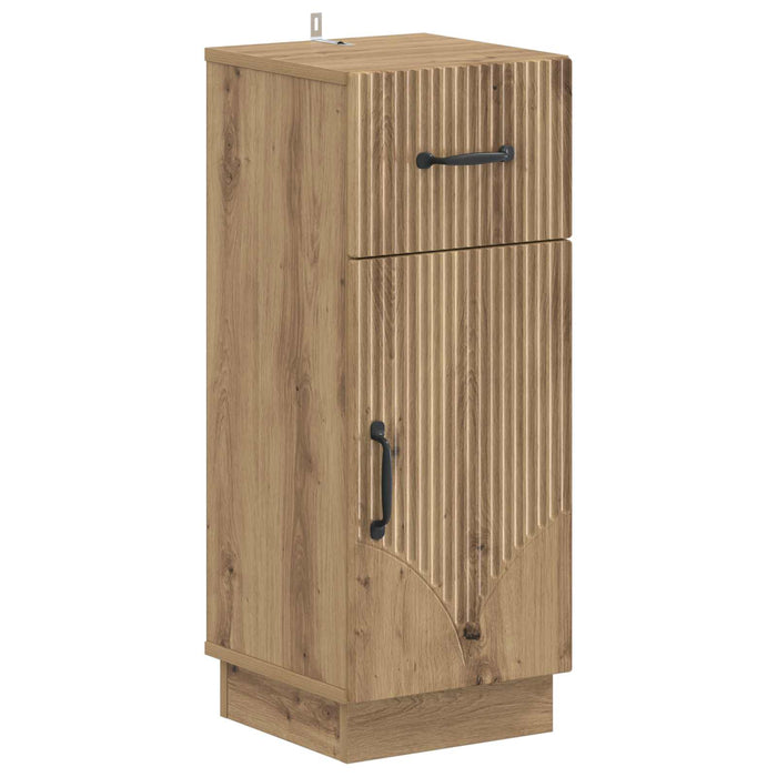 Set de dulapuri pentru baie, 4 piese HOORN Stejar Artizanal - WALTI WALTI