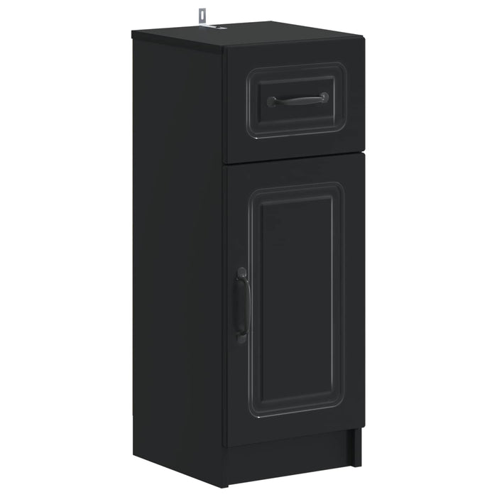 Set de dulapuri pentru baie, 4 piese UTRECHT Negru WALTI