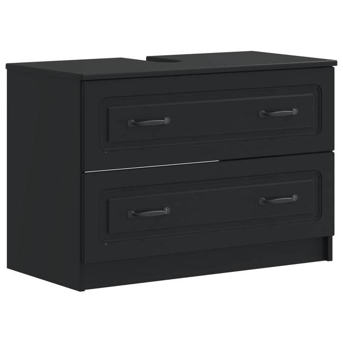 Set de dulapuri pentru baie, 4 piese UTRECHT Negru WALTI
