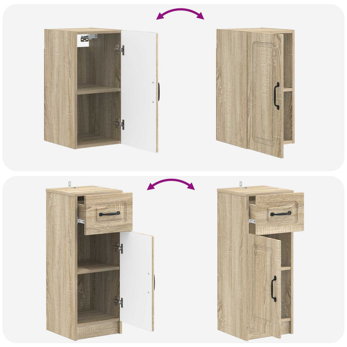 Set de dulapuri pentru baie, 4 piese UTRECHT Stejar Sonoma WALTI