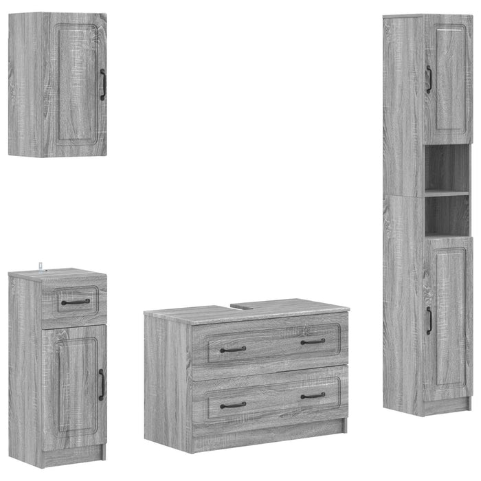 Set de dulapuri pentru baie, 4 piese UTRECHT Sonoma gri - WALTI WALTI