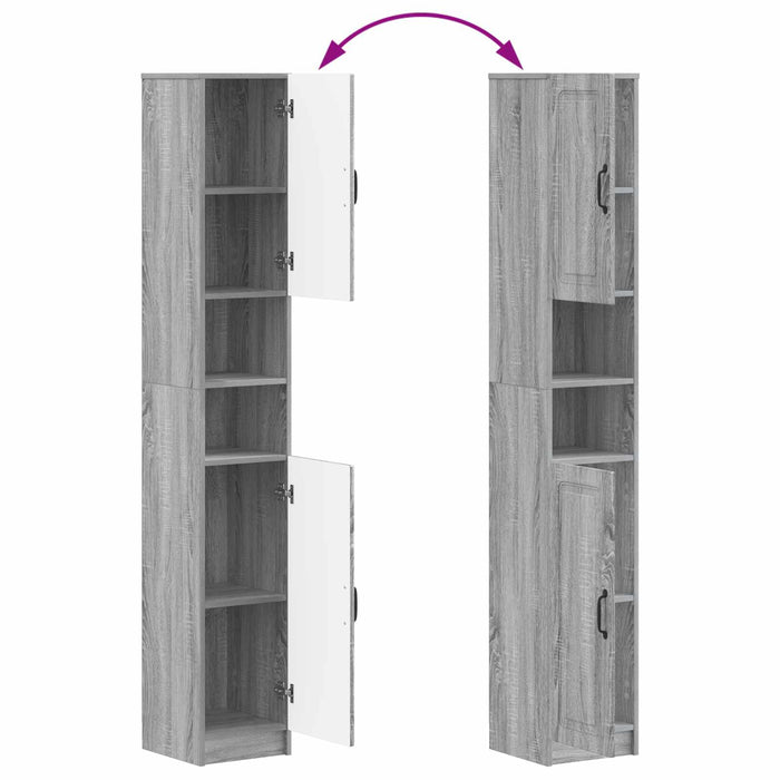 Set de dulapuri pentru baie, 4 piese UTRECHT Sonoma gri - WALTI WALTI