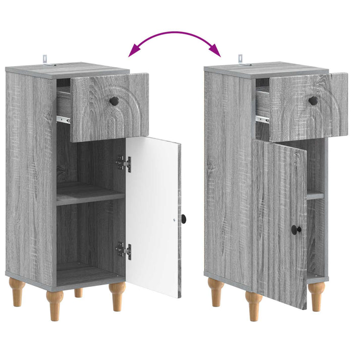 Set de dulapuri pentru baie, 2 piese ALKMAAR Sonoma gri - WALTI WALTI