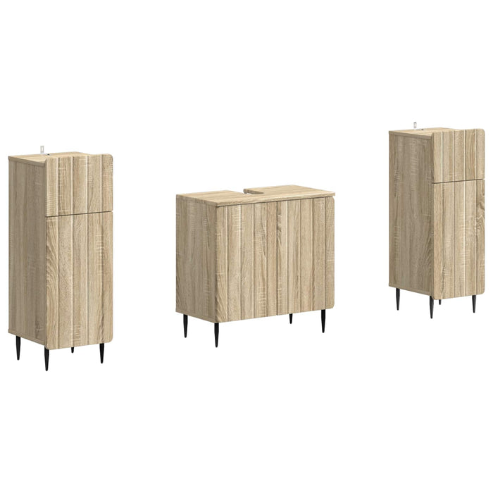 Set de dulapuri pentru baie, 2 piese ZWOLLE Stejar Sonoma - WALTI WALTI