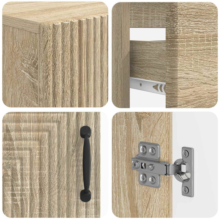 Set de dulapuri pentru baie, 2 piese HAARLEM Stejar Sonoma WALTI