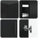 Set de dulapuri pentru baie, 2 piese HOORN Negru Lemn prelucrat - WALTI WALTI