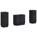 Set de dulapuri pentru baie, 2 piese HOORN Negru Lemn prelucrat - WALTI WALTI