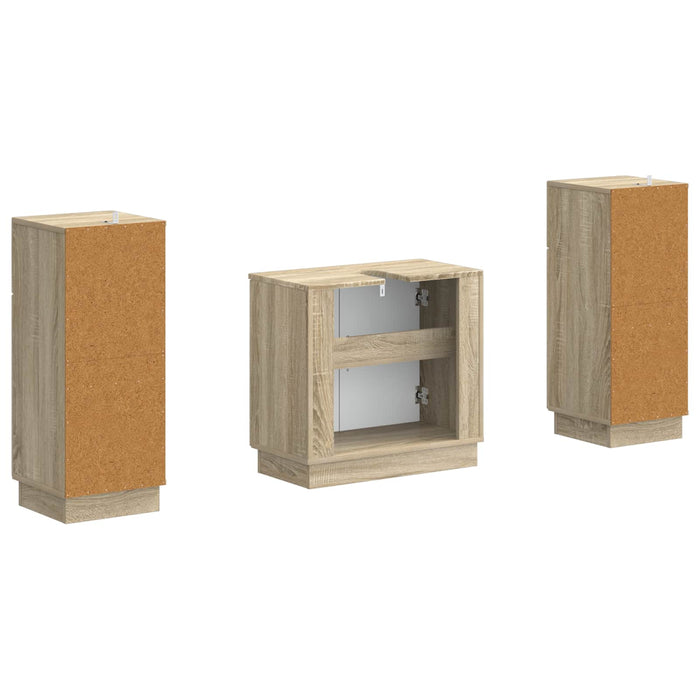 Set de dulapuri pentru baie, 2 piese HOORN Stejar Sonoma - WALTI WALTI