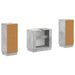 Set de dulapuri pentru baie, 2 piese HOORN Gri Beton - WALTI WALTI