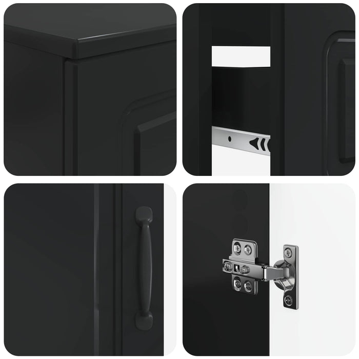 Set de dulapuri pentru baie, 2 piese UTRECHT Negru - WALTI WALTI