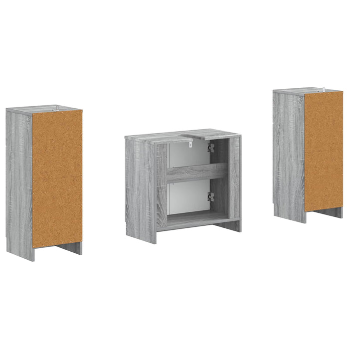 Set de dulapuri pentru baie, 2 piese UTRECHT Sonoma gri - WALTI WALTI