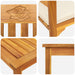 Set de Mobilier cu pernă 4 pcs natural Lemn Solid de Acacia - WALTI WALTI