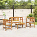 Set de Mobilier cu pernă 4 pcs natural Lemn Solid de Acacia - WALTI WALTI