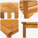 Set de Mobilier cu pernă 3 pcs natural Lemn Solid de Acacia - WALTI WALTI