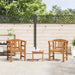Set de Mobilier cu pernă 3 pcs natural Lemn Solid de Acacia - WALTI WALTI