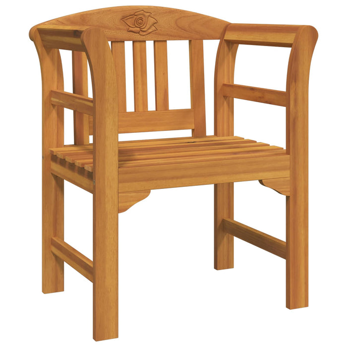 Set de Mobilier cu pernă 3 pcs natural Lemn Solid de Acacia - WALTI WALTI