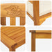Set de Mobilier cu pernă 3 pcs natural Lemn Solid de Acacia - WALTI WALTI