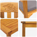 Set de Mobilier cu pernă 3 pcs natural Lemn Solid de Acacia - WALTI WALTI