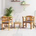 Set de Mobilier cu pernă 3 pcs natural Lemn Solid de Acacia - WALTI WALTI