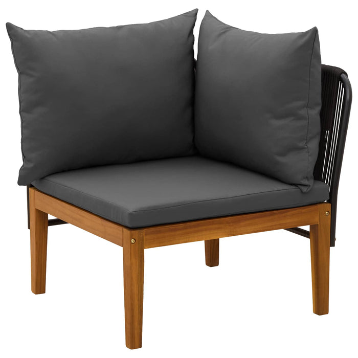 5 pcs Set de lounge pentru grădină cu perne natural - WALTI WALTI