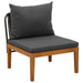 5 pcs Set de lounge pentru grădină cu perne natural - WALTI WALTI
