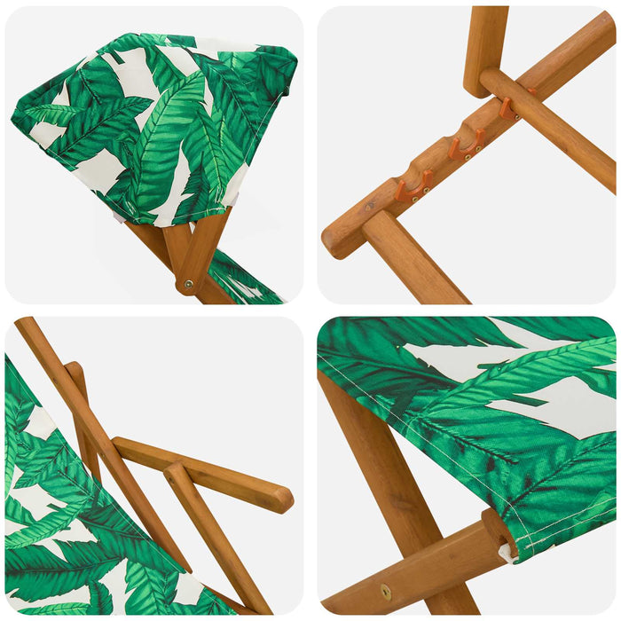 Scaun de plajă 4 pcs 3 Poziție Lemn de eucalipt masiv WALTI