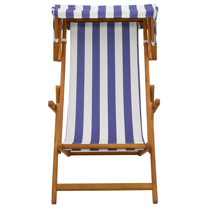 Scaun de plajă 2 pcs 3 Poziție Lemn de eucalipt masiv WALTI