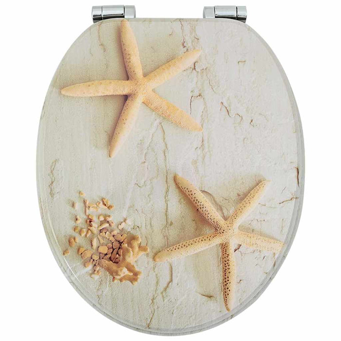 Capac de toaletă cu închidere lentă Galben și alb 44 x 38 cm - WALTI WALTI