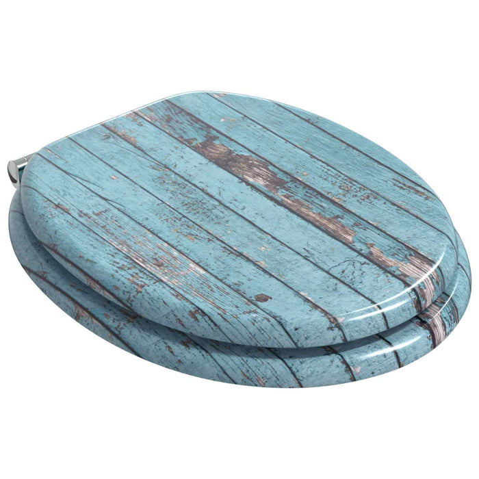 Capac de toaletă cu închidere lentă albastru 44 x 38 cm - WALTI WALTI