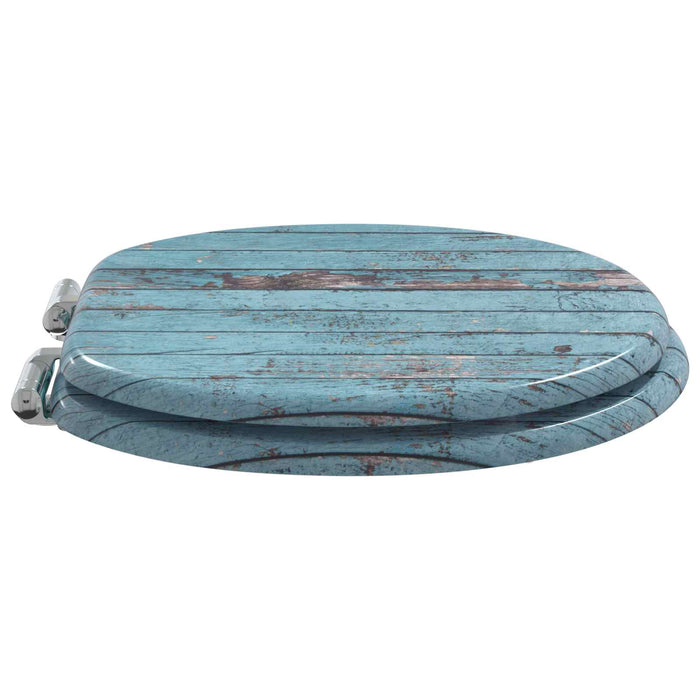 Capac de toaletă cu închidere lentă albastru 44 x 38 cm - WALTI WALTI