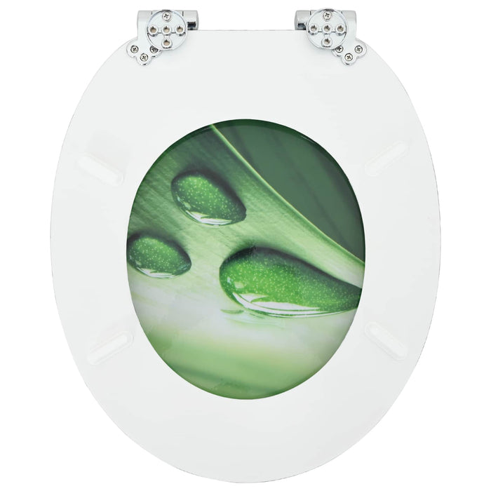 Capac de toaletă cu închidere lentă Picătură Verde 44 x 38 cm - WALTI WALTI