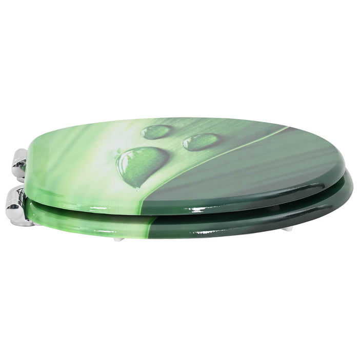 Capac de toaletă cu închidere lentă Picătură Verde 44 x 38 cm - WALTI WALTI