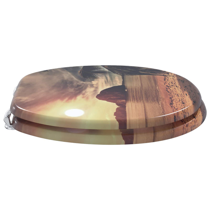 Capac de toaletă cu închidere lentă Portocaliu 44 x 38 cm - WALTI WALTI