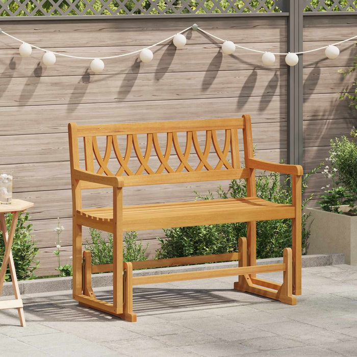Bancă glisantă pentru grădină natural 110 x 59 x 97 cm - WALTI WALTI