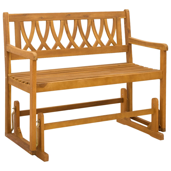 Bancă glisantă pentru grădină natural 110 x 59 x 97 cm - WALTI WALTI