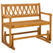 Bancă glisantă pentru grădină natural 110 x 59 x 97 cm - WALTI WALTI