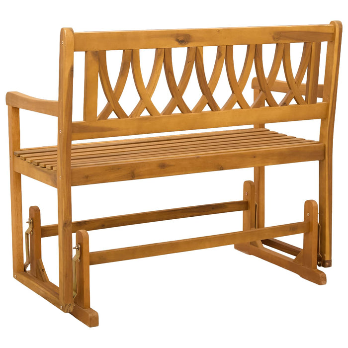 Bancă glisantă pentru grădină natural 110 x 59 x 97 cm - WALTI WALTI