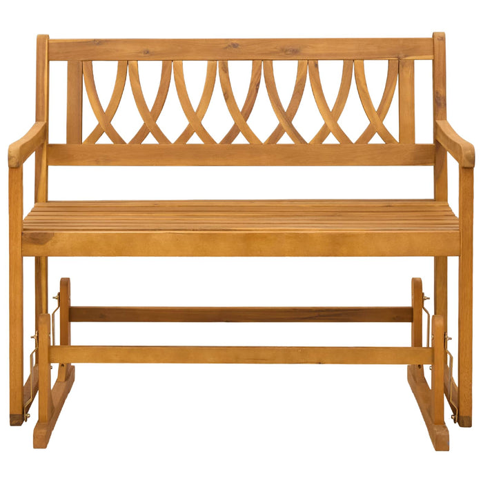 Bancă glisantă pentru grădină natural 110 x 59 x 97 cm - WALTI WALTI