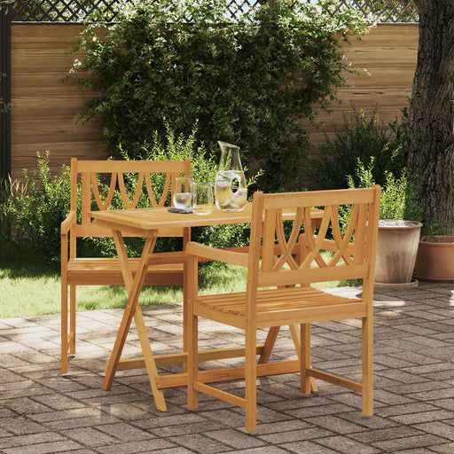 Bancă de exterior 2 pcs natural 56 x 55,5 x 90 cm - WALTI WALTI
